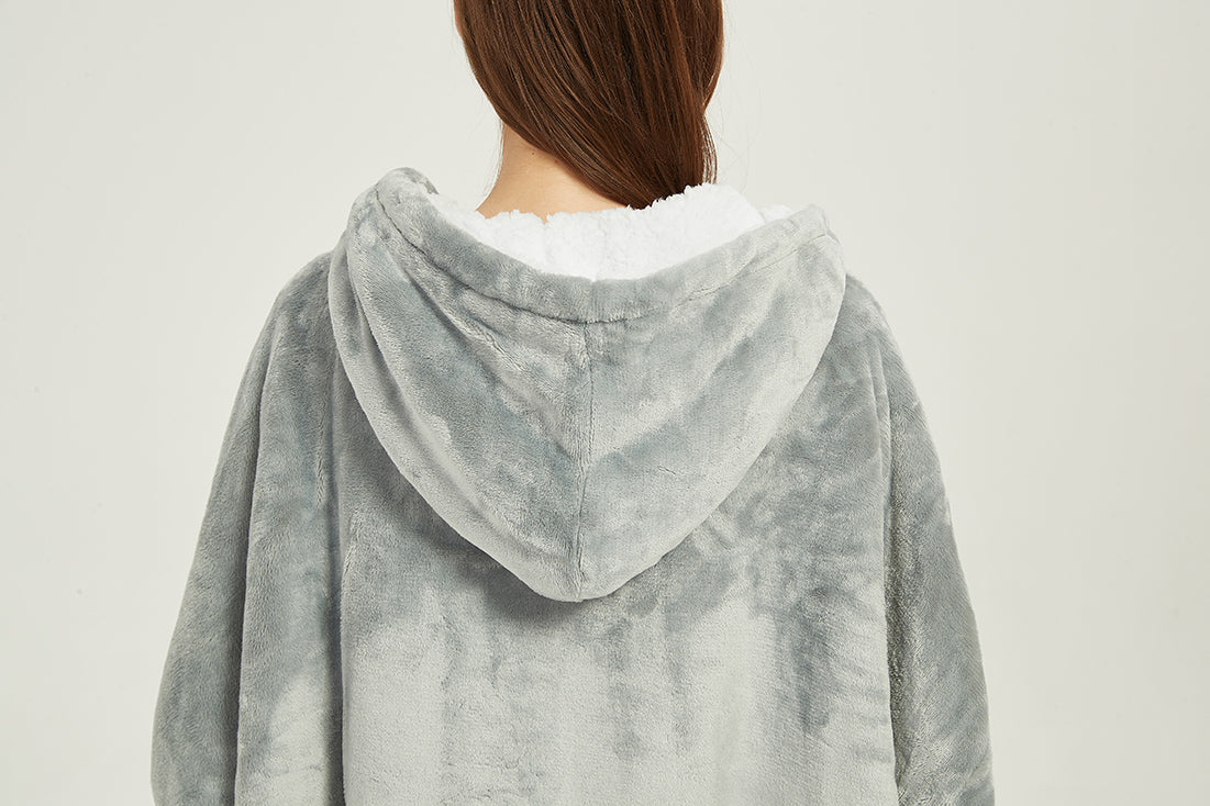 Light Grey Snuggie Hoodie